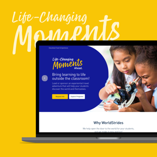 WorldStrides on desktop