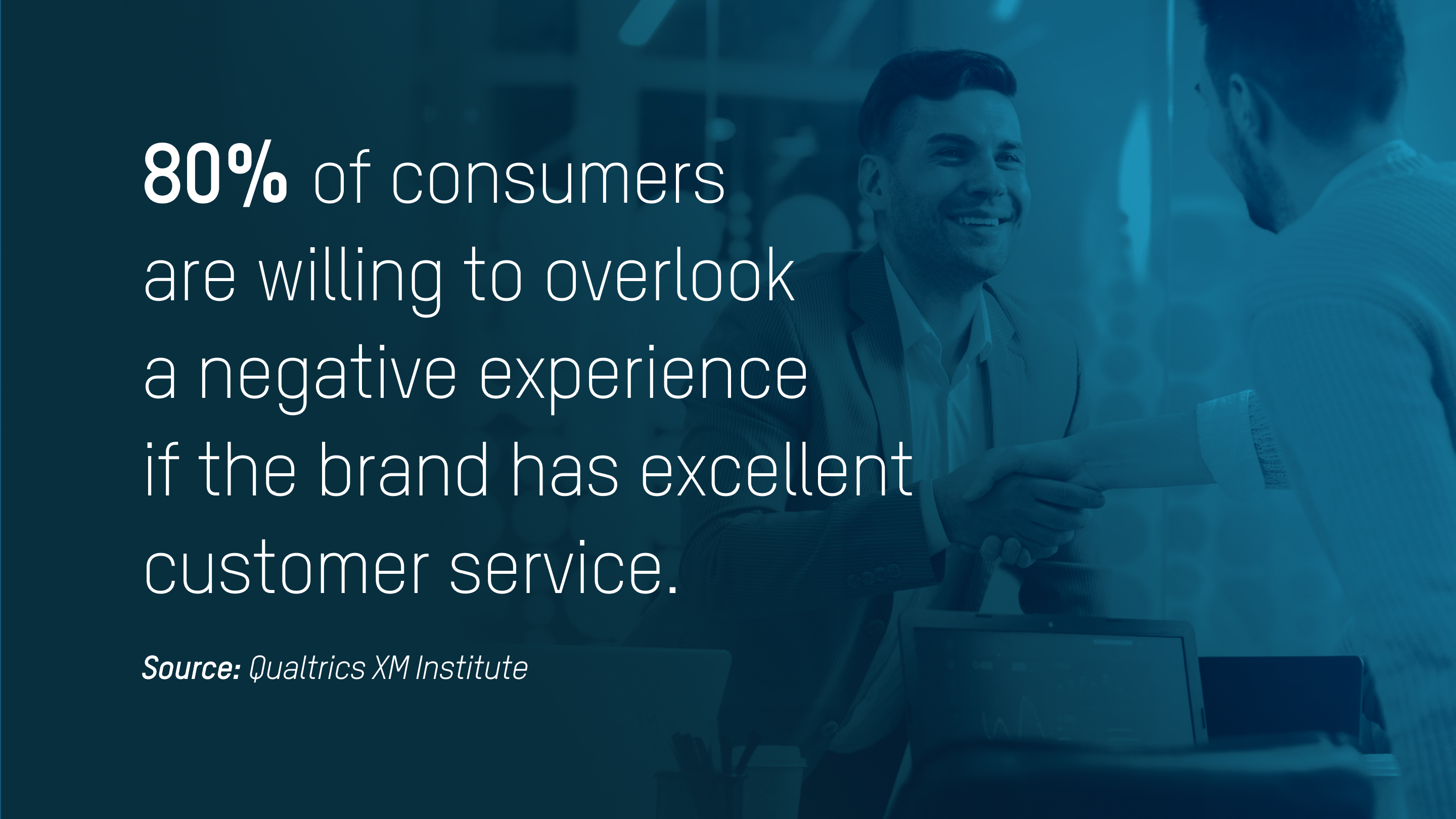 Consumers forgive bad experiences with good customer service